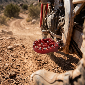 Repose-pieds en aluminium CNC antidérapants avec pointes remplaçables <span class=keywords><strong>pour</strong></span> Honda CRF110F/150F 2013-2022 Motocross - Product Image 5