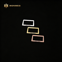 HONMEO Étiquette Métallique en Alliage de Zinc pour Jeans, Note de Musique Décorative Personnalisée, Or Poli, Vente en Gros