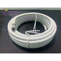 Cable Coaxial KableTex RG6 Personalizado, Tipo Jumper Cuádruple, Conductor CCS, Conector F, Blindaje Cuádruple (Lámina de Aluminio 60% + Trenzado 40%), 1 Conductor