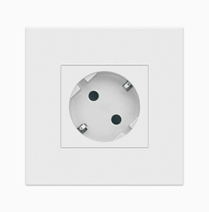 White <b>Wall</b> <b>Socket</b> 2 Outlets Standard Grounding 220V 10A PC Material Residential Use - Product Image 4