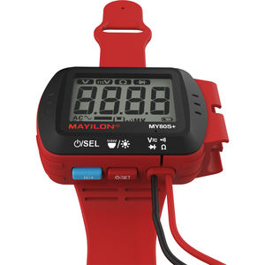 MY80S mayilon + มัลติมิเตอร์แบบข้อมือ dc/<span class=keywords><strong>acv</strong></span> 300V พร้อมพิมพ์ C ทดสอบความต้านทานในการเก็บประจุข้อมูล - Product Image 1