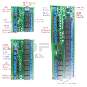 Carob08 Dc 12V/24V 8-ch DI-DO 2 In 1 Blik/Rs485 Bus Rs485 Modbus Rtu Plc <span class=keywords><strong>Io</strong></span> Uitbreidingsbord Relaismodule Carob08 - Product Image 6