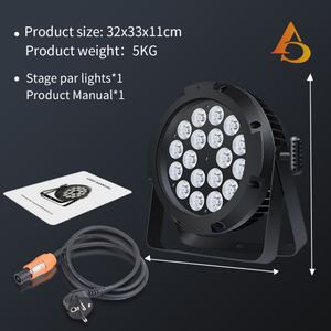 Luz LED Par RGBW de 18*12w para Producción y Fabricación AICPOSE, Resistente al Agua, Inalámbrica, DMX, para Exteriores - Product Image 4