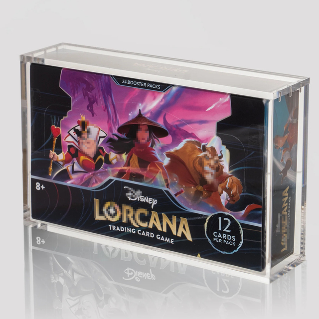 Gorlde Custom 99% UV Protected Magnetic Clear Acrylic Case Display Modern Style Protective Box for Lorcana Booster