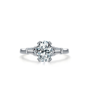Anillo de Compromiso y Matrimonio de Moissanita Fina Personalizado de 4CT <span class=keywords><strong>D</strong></span> VVS de Buena Calidad, Joyería Personalizada para Mujer - Product Image 6