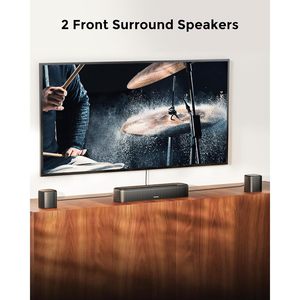 Barre de son Ultima 7.1 canaux avec système de son surround pour TV, 4 haut-parleurs pour home cinéma filaire et utilisation en soirée - Product Image 4