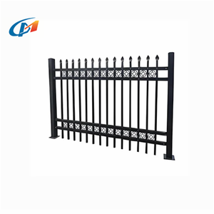 <span class=keywords><strong>Clôture</strong></span> de jardin moderne en fer forgé noir facile à assembler, panneaux de <span class=keywords><strong>clôture</strong></span> de sécurité en acier galvanisé, grillage - Product Image 6