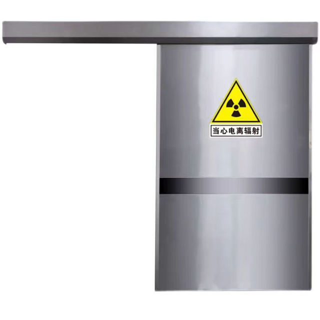Heavy-Duty Electric Sliding Lead Door 5mm Pb Fireproof Shielding Well Sealed Finished for Interior Use Nuclear Lab Courtyard