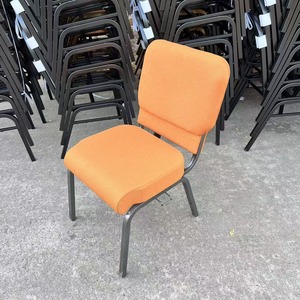 Chaises de salle à manger modernes en métal empilables et emboîtables pour usage commercial, théâtre, <span class=keywords><strong>extérieur</strong></span>, maison et bureau, non pliables - Product Image 4
