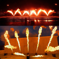 Machine à flammes de scène extérieure Payton 350W, construction en aluminium, pulvérisateur de flammes à haute altitude 8-10M, contrôle DMX512, étanche IPX3