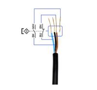 Saklar Magnetik Pintu Pengaman XCSDMC5902 Sensor Magnetik Kabel 2 Meter XCSDMC5902 (XCSZC1+5902)