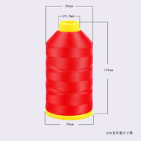 9000 mètres/rouleau 120D/2 100% Polyester Filament haute vitesse ordinateur fil à broder pour travaux de broderie