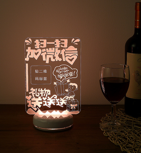 <strong>New</strong> Custom Crystal Laser Color Changing Christmas Holiday Heart Shape love 3D Table Light Wedding Led Gift Set - Product Image 6