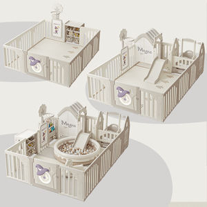 MIGO BEAR bébé en plastique forêt magique parc toboggan balançoire panier de basket-ball chevalet stockage et cheval à <span class=keywords><strong>bascule</strong></span> <span class=keywords><strong>jeu</strong></span> maison enfants clôture - Product Image 4