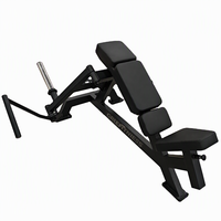Machine à mouche inclinée pour équipement de fitness intérieur en acier chargé pour l'exercice de la poitrine, de l'épaule et des jambes avec fonction bras
