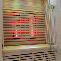 Ruang Sauna inframerah jauh, ruang Sauna hem kayu Kanada, ruang Sauna inframerah jauh, ruang Sauna dalam ruangan 2 orang