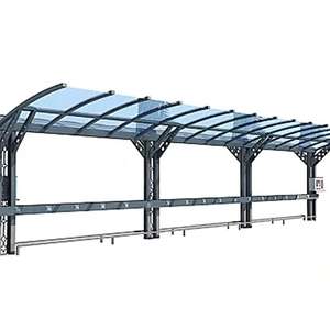 <span class=keywords><strong>Abri</strong></span> <span class=keywords><strong>de</strong></span> voiture extérieur moderne <span class=keywords><strong>en</strong></span> aluminium robuste pour 2 véhicules avec structure métallique, <span class=keywords><strong>longueur</strong></span> personnalisable, vente <span class=keywords><strong>en</strong></span> gros - Product Image 5