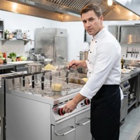 Cuiseur à pâtes électrique autonome OUTE OT-890, en acier inoxydable SUS304/201, équipement de cuisine professionnel, cuiseur à nouilles, 12 paniers, 16 kW