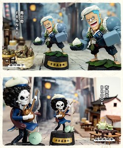 Set de 8 Figuras de Anime, Cajas Misteriosas de Alta Calidad, One Piece, Comida China para Niños, Regalos de Aniversario, Edición Q, Luffy <span class=keywords><strong>Zo</strong></span> - Product Image 4