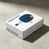 Boîte d'expédition personnalisée en gros, conception gratuite, directement de l'usine, pour ensemble de raquettes de tennis de table, emballage d'équipement sportif, écologique