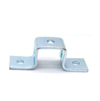 Support d'angle industriel en acier inoxydable poli, pince en U pour suspension au plafond, fixation sur tige filetée pour treillis métallique de centre de données