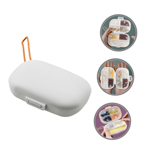 Caja de Almacenamiento de Medicamentos Portátil Multifuncional Mini de PP, Sellada, a Prueba de Humedad, para Viajes, Caja de Subempaque para Tabletas - Product Image 3