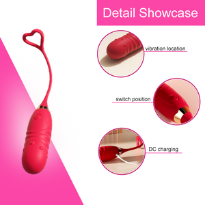 Özel etiket akıllı APP kontrol teleskopik sokma titreşimli 9 frekansları IPx6 su geçirmez kalp şekli lateks g-spot Kegel topu - Product Image 4