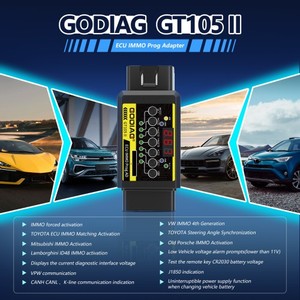 Godiag gt105 II ECU immo quảng cáo quảng cáo OBD2 thoát ra khỏi hộp ECU kết nối hiển thị xe điện áp pin xe điện áp thấp hơn11valarm - Product Image 5