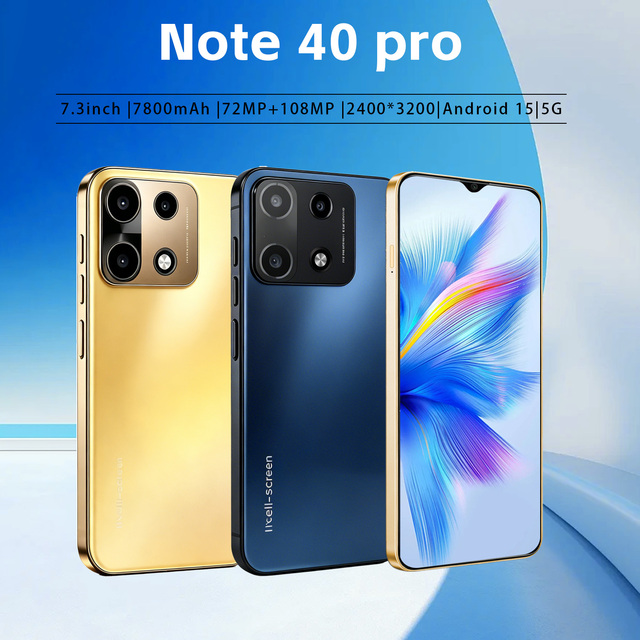 Factory Direct Wholesale Note 40 Pro 5G Phone 16GB+1TB Large Storage Bulk Supply for Local Distributors