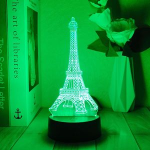 Lampe de table d'ambiance exclusive transfrontalière avec base en acrylique ultra-mince 3D personnalisée et effet de lumière nocturne - Product Image 4