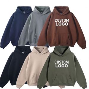 Sweat-shirt à capuche pour homme de haute qualité, personnalisable avec logo imprimé en 3D, taille américaine, 100% coton, impression DTG - Product Image 5