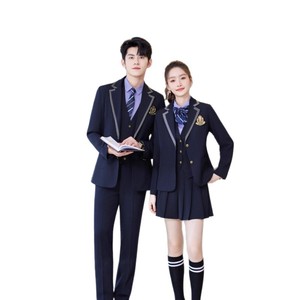 Women's Preppy Style Suit Set Long Sleeve Wool Blend Anti-Wrinkle Business Commute Interview Wear - Product Image 5