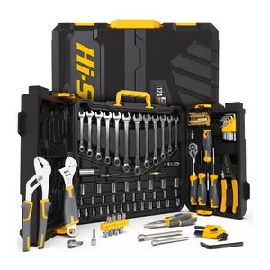 124pc Home & Garage Mechanics Tool Kit Set Complete Essential Hand Tools for DIY Auto Car Repairs