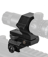 Support d'anneau optique de visée télescopique 25.4/30mm avec pince de lampe de poche en aluminium à base de 20mm et accessoires de chasse à réglage d'angle