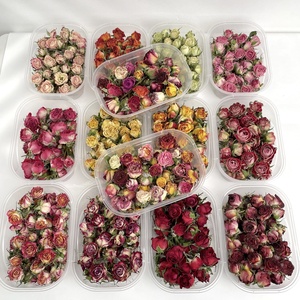 Vente en gros 2026 Têtes de roses <span class=keywords><strong>séchées</strong></span> en boîte <span class=keywords><strong>Fleurs</strong></span> naturelles de qualité supérieure pour bouquets DIY personnalisés Fournitures artisanales de mariage Luxe Écologique Direct Usine - Product Image 1