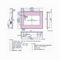 Monitor Layar Sentuh Kapasitif TFT LCD 7 Inci 1024x600 dengan Kontrol Sentuh Input & USB FT7311