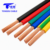 Cable Eléctrico BV de Cobre Sólido con Aislamiento de PVC TD de 2.5mm, 4mm, 6mm y 10mm para Cableado de Viviendas, Rollo de 100m