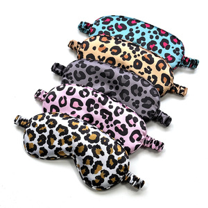 Antifaz para Dormir con Estampado de Ojos de Leopardo, Correa Elástica, Imitación de Seda, Bloquea la Luz, Transpirable - Product Image 2