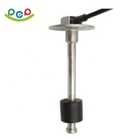 Sensor de nivel de tanque de combustible de agua eléctrica Sensor de nivel de flotador de combustible magnético 0-190 OHM Universal para generador de coche de barco marino