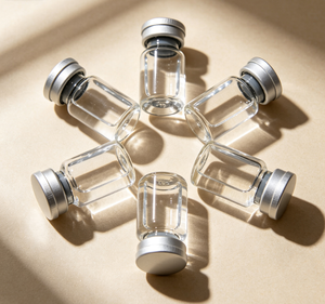 Frascos de Vidrio Borosilicato de Alta Transparencia, Varios Tamaños 3ml 5ml 10ml, Botellas de Almacenamiento Equipadas con Tapas Plateadas Desprendibles - Product Image 3