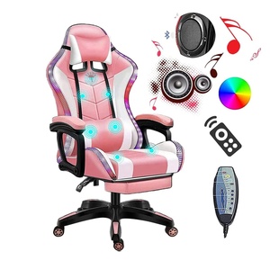<span class=keywords><strong>Chaise</strong></span> d'ordinateur RGB Anji avec massage et repose-pieds, <span class=keywords><strong>chaise</strong></span> de jeu vidéo musicale, <span class=keywords><strong>chaise</strong></span> de jeu de course rouge avec haut-parleurs - Product Image 2