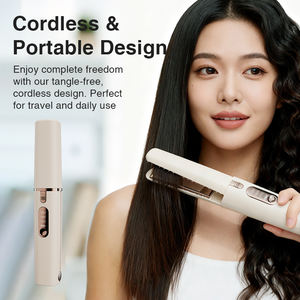 2-In-1 Haarstyler Tool Titanium Platte Ijzer Professionele Ion Draadloze Stijltang En Krultang - Product Image 6