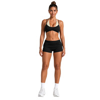 Ensemble de yoga 2 pièces pour femme : soutien-gorge de yoga dos-nu sculptant et short de fitness à séchage rapide pour la course en extérieur