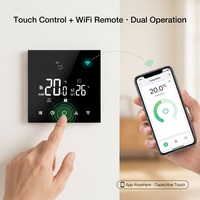 Termostato Inteligente WiFi y Controlador de Temperatura para Calefacción Eléctrica, Compatible con la Aplicación Smart Life/Tuya