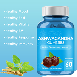 Julong OEM fornitura di fabbrica organico Ashwagandha gommoso Vagen Ashwagandha estratto di Ashwagandha Gummies - Product Image 3