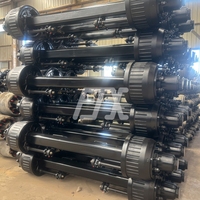 Ensemble d'essieux de semi-remorque de type allemand, directement de l'usine, 13 tonnes, 16 tonnes, longueur de chenilles personnalisée, système d'essieux de semi-remorque pour charges lourdes
