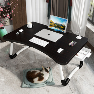 Foldable Wood Dormitory <b>Study</b> <b>Desk</b> Eco-Friendly Stackable Small Bed <b>Desk</b> for Lazy Persons - Product Image 4