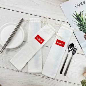 Pochette anti-poussière en coton blanc doux personnalisée avec cordon de serrage, sérigraphiée pour les huiles essentielles, les bijoux, les cadeaux, les écouteurs - Product Image 3