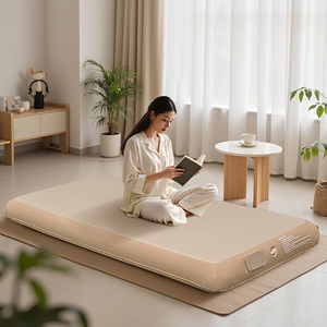 OEM/ODM Cama de aire inflable autoinflable Tecnología de fibra Cama de dormir de tamaño completo Colchón de aire portátil y cómodo - Product Image 1