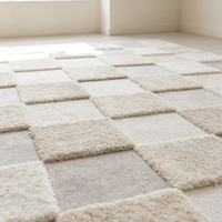 Tapis Marron Haut de Gamme pour Salon de Villa, Textures Modernes Brutes, Tissage Plat Fait à la Machine, Décoration de Luxe Faite à la Main pour la Maison